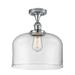 Innovations Lighting X-Large Bell 8 Inch 1 Light Semi Flush Mount - 916-1C-PC-G72-L