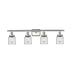 Innovations Lighting Small Bell 36 Inch 4 Light Bath Vanity Light - 916-4W-SN-G52-LED