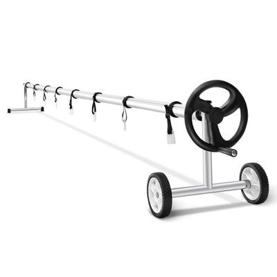 Costway 22 Ft Pool Cover Reel Set Aluminum In-grou...