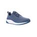 Wide Width Women's Tour Knit Running Shoe by Propet in Denim (Size 9 W)