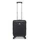 Stratic Stripe Hartschalen-Koffer Trolley Reisekoffer Handgepäck Rollkoffer mit TSA-Schloss 4 Rollen besonders leicht und leise, S, Black