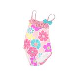 One Piece Swimsuit: Pink Color Block Sporting & Activewear - Size 6-12 Month