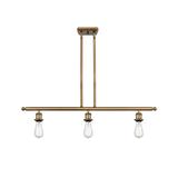 Innovations Lighting Bruno Marashlian Bare Bulb 36 Inch 3 Light Linear Suspension Light - 516-3I-BB-LED