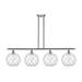 Innovations Lighting Bruno Marashlian Large Farmhouse Rope 48 Inch 4 Light Linear Suspension Light - 516-4I-SN-G122-10RW