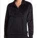 Adidas Tops | Adidas Faux Fur Mock Neck Half Zip Black Pullover | Color: Black | Size: Various