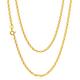 Alexander Castle 22" Solid 9ct Gold Chain Oval Belcher Chain Necklace - 2mm - Yellow Gold Necklace for Women & Men - with Jewellery Gift Box
