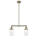 Innovations Lighting Bruno Marashlian Dover 21 Inch 2 Light Mini Chandelier - 209-AB-G314-LED