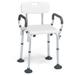 Costway Shower Chair Spa Bathtub with Removable Armrests and Back
