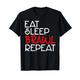 Eat Sleep Brawl Repeat Gamer Zocker Game Kinder Star T-Shirt