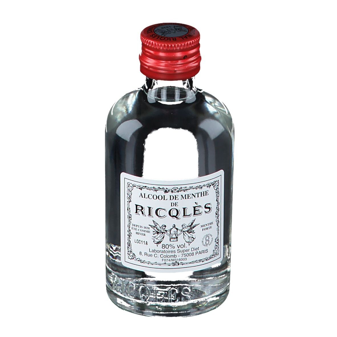 RICQLES Alcool de Menthe 100 ml Collutorio