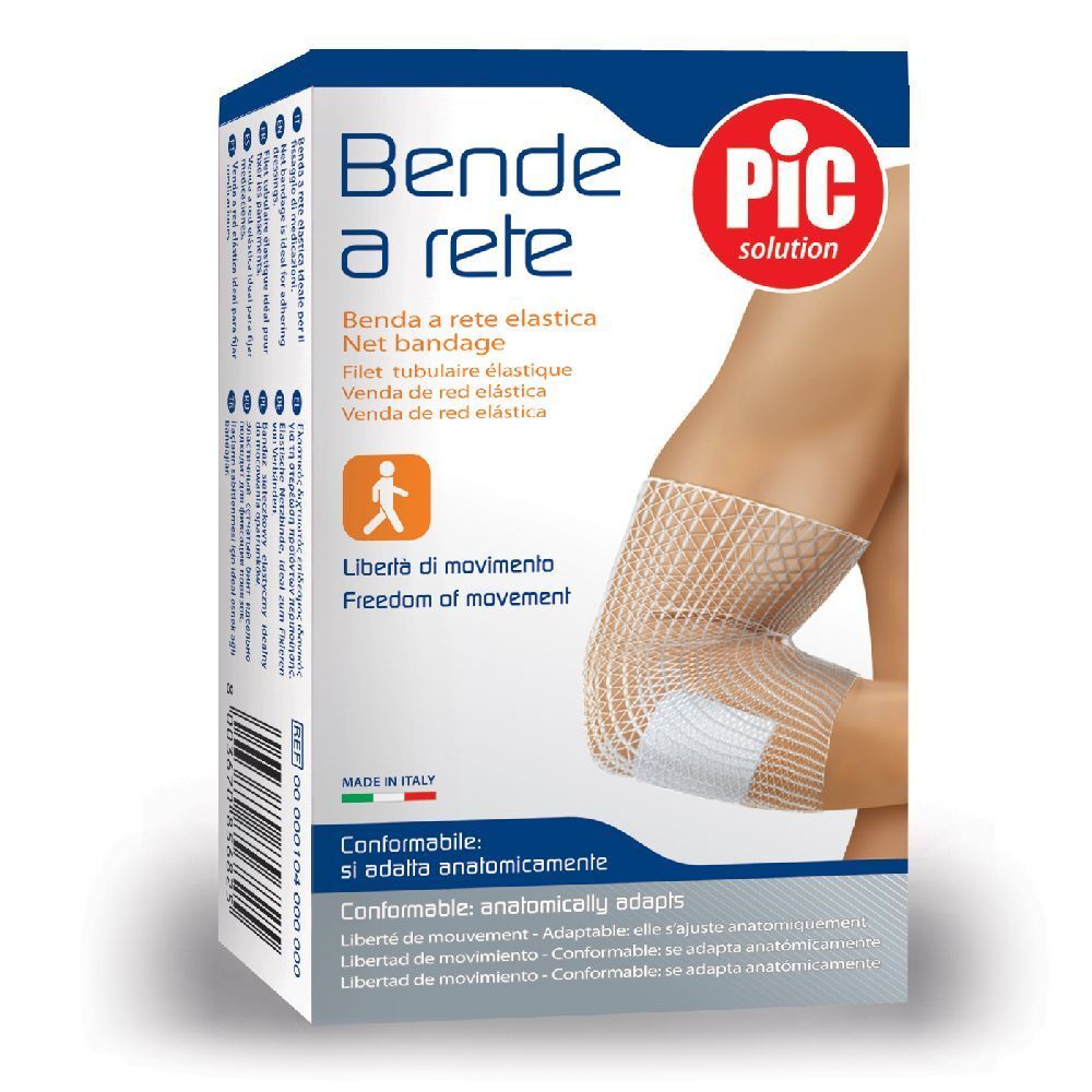 Pic Solution Benda a Rete Elastica Gambe e Ginocchia 1 pz Fasciatura