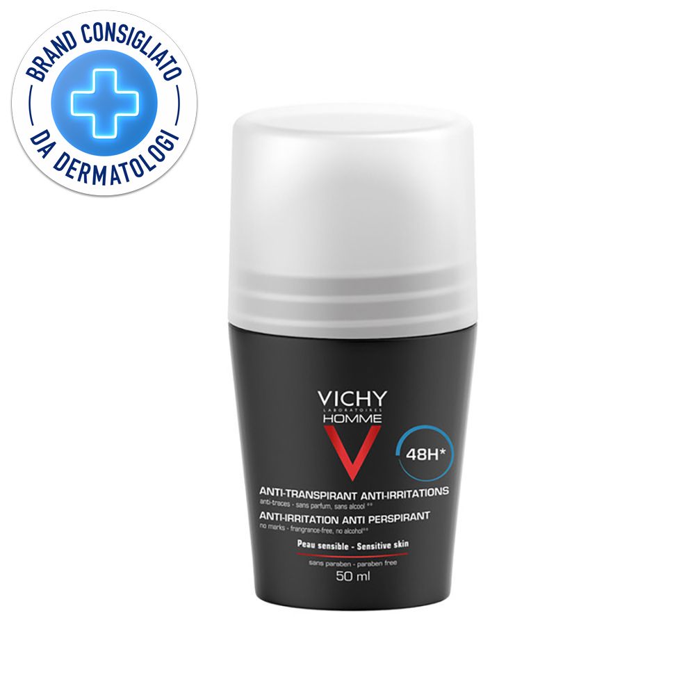 Vichy Homme Deodorante Anti-traspirante e Anti-irritazione - Roll-on 5