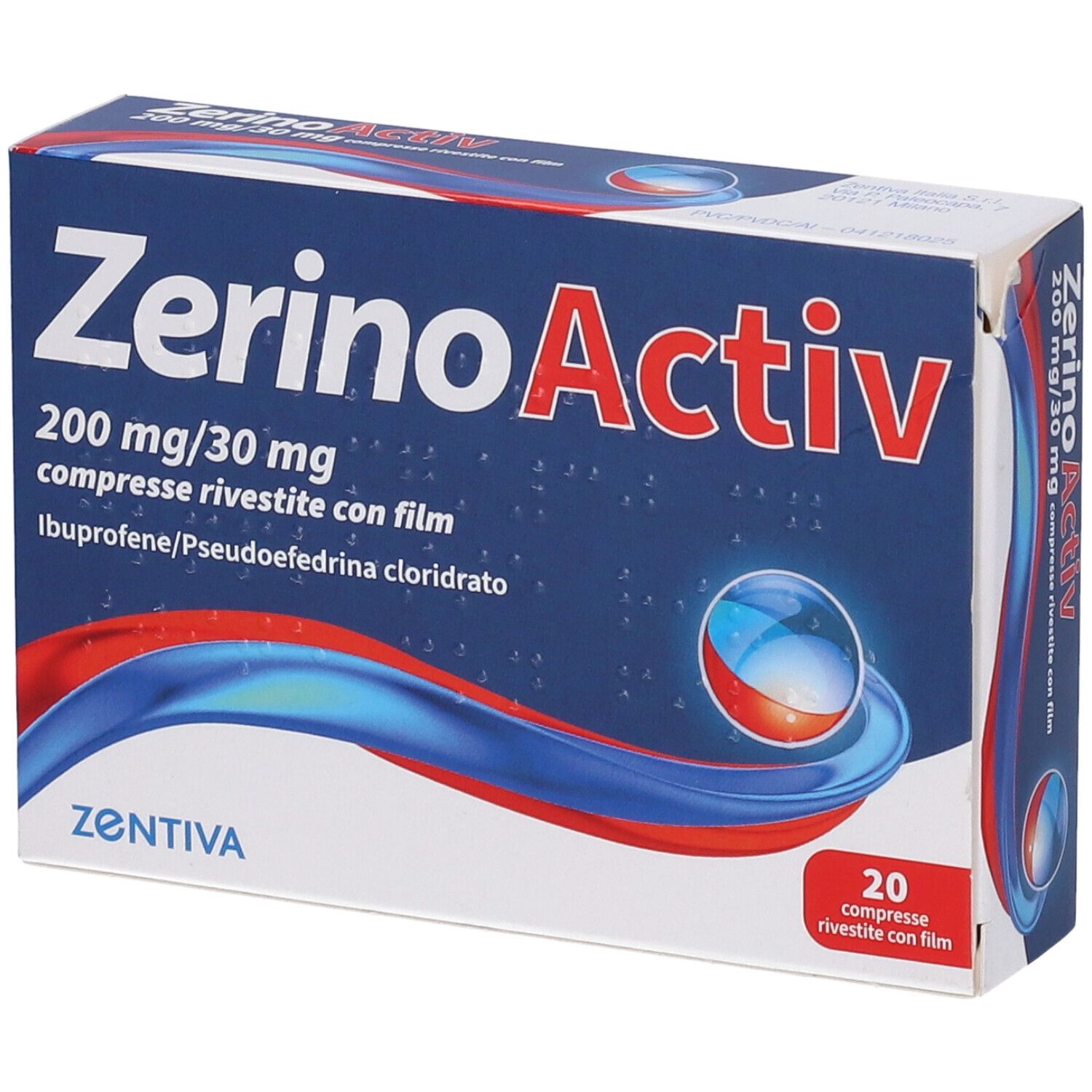 ZERINOACTIV 200 mg/30 mg compresse rivestite con film 20 pz Compresse