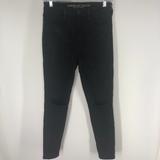 American Eagle Outfitters Jeans | Aeo Black Destroyed Super Hi-Rise Jeggings 4 Short | Color: Black | Size: 4 Short