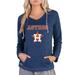Women's Concepts Sport Navy Houston Astros Mainstream Terry Long Sleeve Hoodie Top