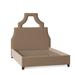 My Chic Nest Natalie Upholstered Platform Bed Upholstered in Brown | 64 H x 77 W x 90 D in | Wayfair 534-108-1140-CK