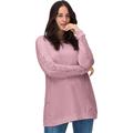 Plus Size Women's Lace Trim Sweatshirt Tunic by ellos in Dusty Pink (Size 34/36)