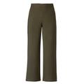 Plus Size Women's Wide-Leg Soft Pants with Back Elastic by ellos in Dark Olive (Size M)