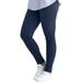 Plus Size Women's Skinny Knit Pants by ellos in Navy (Size 14/16)