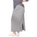 Plus Size Women's Knit Maxi Skirt by ellos in Heather Grey (Size 22/24)