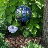 Brayden Studio® Lockmoor Gazing Ball Stand Metal | 13 H x 13 W x 13 D in | Wayfair 44E3F16DB524435C86ED15655B51B812