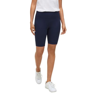 Plus Size Women's Stretch Knit Bike Shorts by ellos in Navy (Size 34/36)