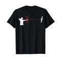 Bogenschießen Herzschlag Bogenschütze EKG Archery Bogensport T-Shirt