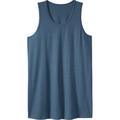 Men's Big & Tall Shrink-Less™ Lightweight Longer-Length Tank by KingSize in Heather Slate Blue (Size 5XL) Shirt