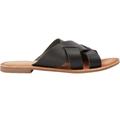 Women's Multi-Strap Leather Sandal by ellos in Black (Size 11 M)