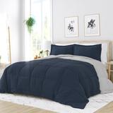 Andover Mills™ Powhattan Microfiber Reversible Comforter Set Polyester/Polyfill/Microfiber in Green/Blue/Navy | Wayfair