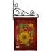 Breeze Decor Welcome Friends Fall 2-Sided Polyester 1'7 x 1'1 ft. Flag set in Brown/Red | 18.5 H x 13 W x 1 D in | Wayfair