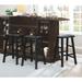 Red Barrel Studio® Mccord Heavy-Duty Solid Wood Bar Stool & Counter Stool Wood in Black | Bar Stool (29" Seat Height) | Wayfair