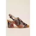 Anthropologie Shoes | Anthropologie Silent D Cross-Strap Heeled Sandals | Color: Brown/Pink | Size: 9