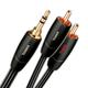 AudioQuest 3 m Tower 3,5 mm - 2 x RCA Audiokabel 3,5 mm schwarz - Audiokabel (3,5 mm, 2 x RCA, Kupfer, 3 m, Schwarz)