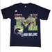 Adidas Shirts | Adidas Michigan Wolverines Football T Shirt Sz M | Color: Blue/Gold | Size: M