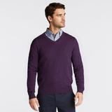 Nautica Men's Big & Tall V-Neck Navtech Sweater Blackberry Heather, 1XLT