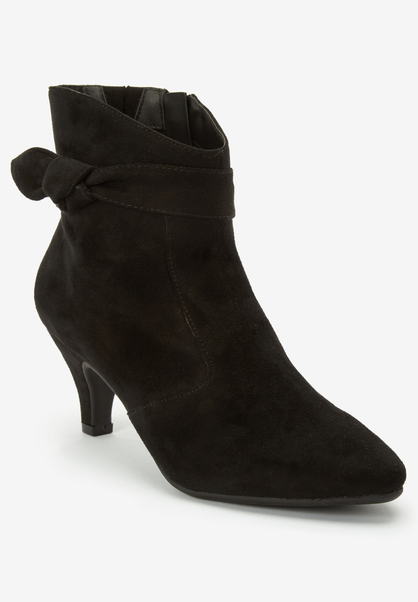 Wide Width Women's The Corrine Bootie by Comfortview in Black (Size 12 W)