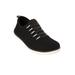 Extra Wide Width Women's CV Sport Ariya Slip On Sneaker by Comfortview in Black (Size 8 1/2 WW)