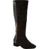 Extra Wide Width Women's The Ivana Wide Calf Boot by Comfortview in Black (Size 8 1/2 WW)