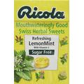 GroceryCentre Ricola Lemon Mint Sugar Free Swiss Herb Drops 45 g (Pack of 10)