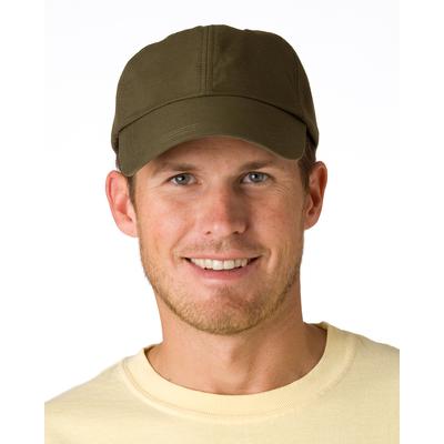 Adams SH101 6-Panel UV Low-Profile Cap with Elongated Bill in Olive