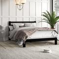 Wade Logan® Camea Contemporary Modern Metal Platform Bed in Black | 36 H x 75.5 W x 79.5 D in | Wayfair MROW8471 34146268