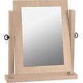 Seconique Lisbon Dressing Table Mirror in Light Oak Effect Veneer