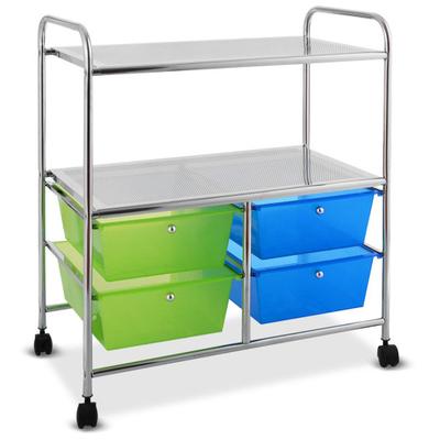 Costway 4 Drawers Rolling Storage Cart