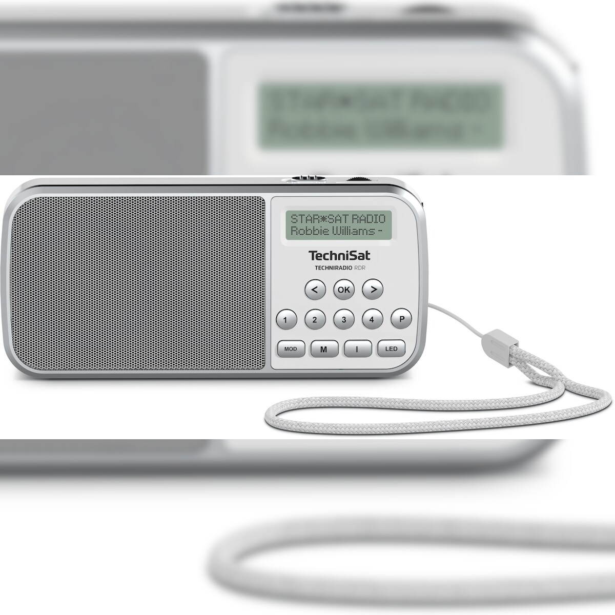 TechniSat TECHNIRADIO RDR Tragbar Analog & Digital Grau, Weiß Image