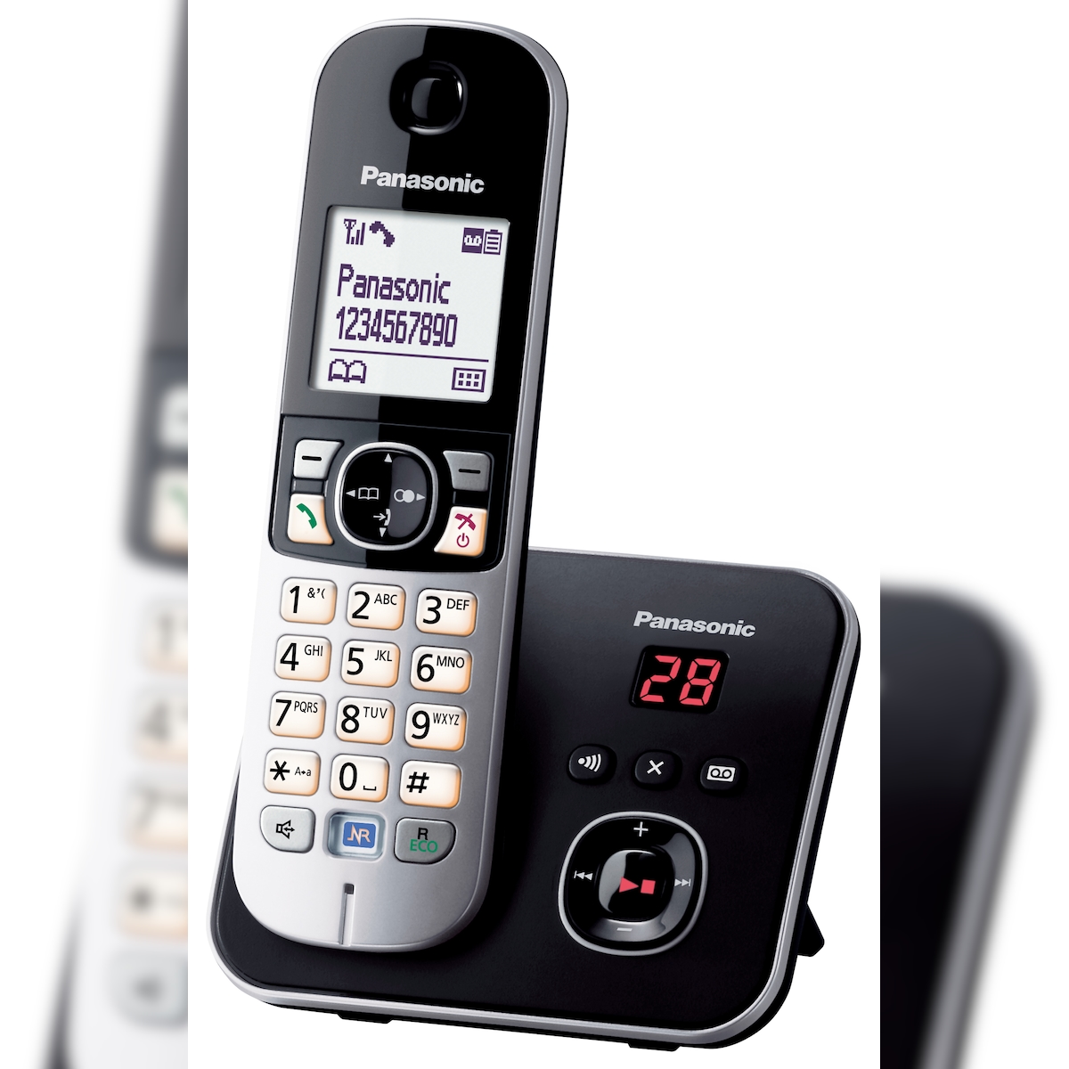 Panasonic KX-TG6821GB Telefon DECT-Telefon Anrufer-Identifikation Schwarz Image
