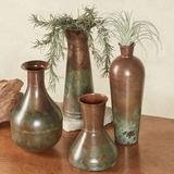 Atmore Copper Decorative Vases Set of Four, Set of Four, Copper