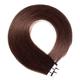 hair2heart Premium 30 x 2.5 g REMY Tape In Echthaar Extensions, 40cm - glatt - #5 schokobraun, 30 Stück