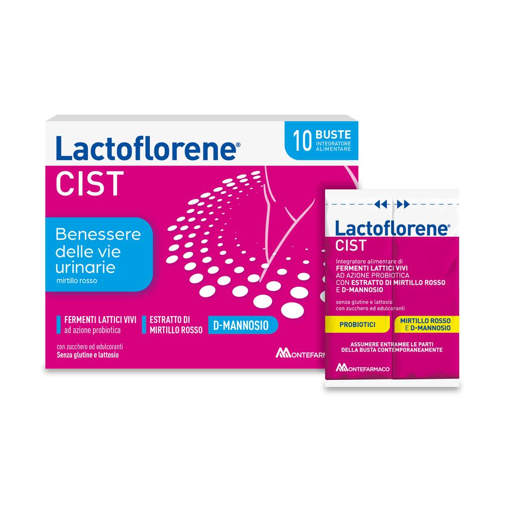 Lactoflorene® Cist 10 Bustine Per il benessere delle vie urinarie pz B