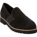 Extra Wide Width Women's The Taren Flat by Comfortview in Black (Size 8 1/2 WW)